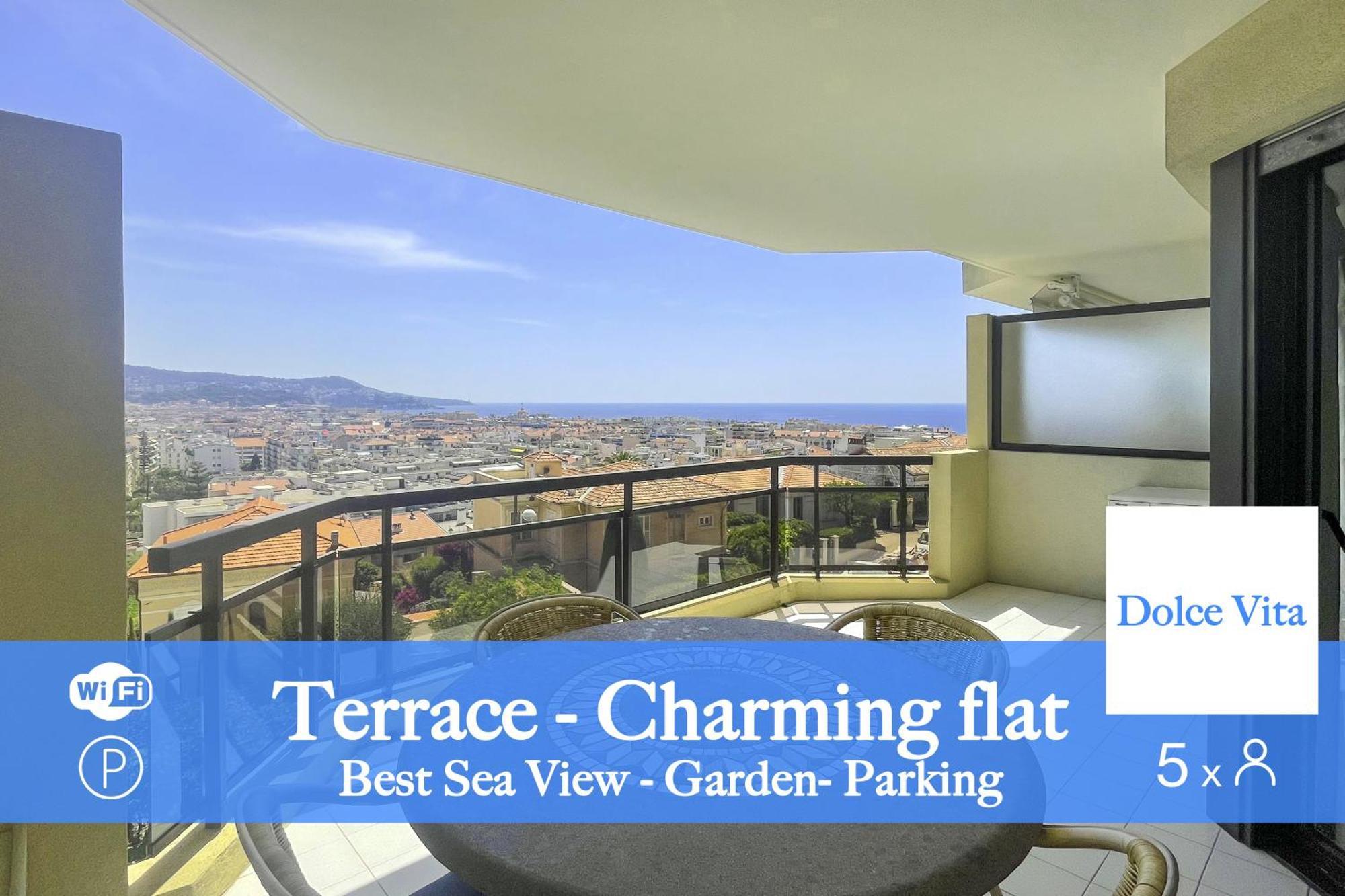 ニースLa Dolce Vita 5 Pers Parking Terrazzaアパートメント エクステリア 写真